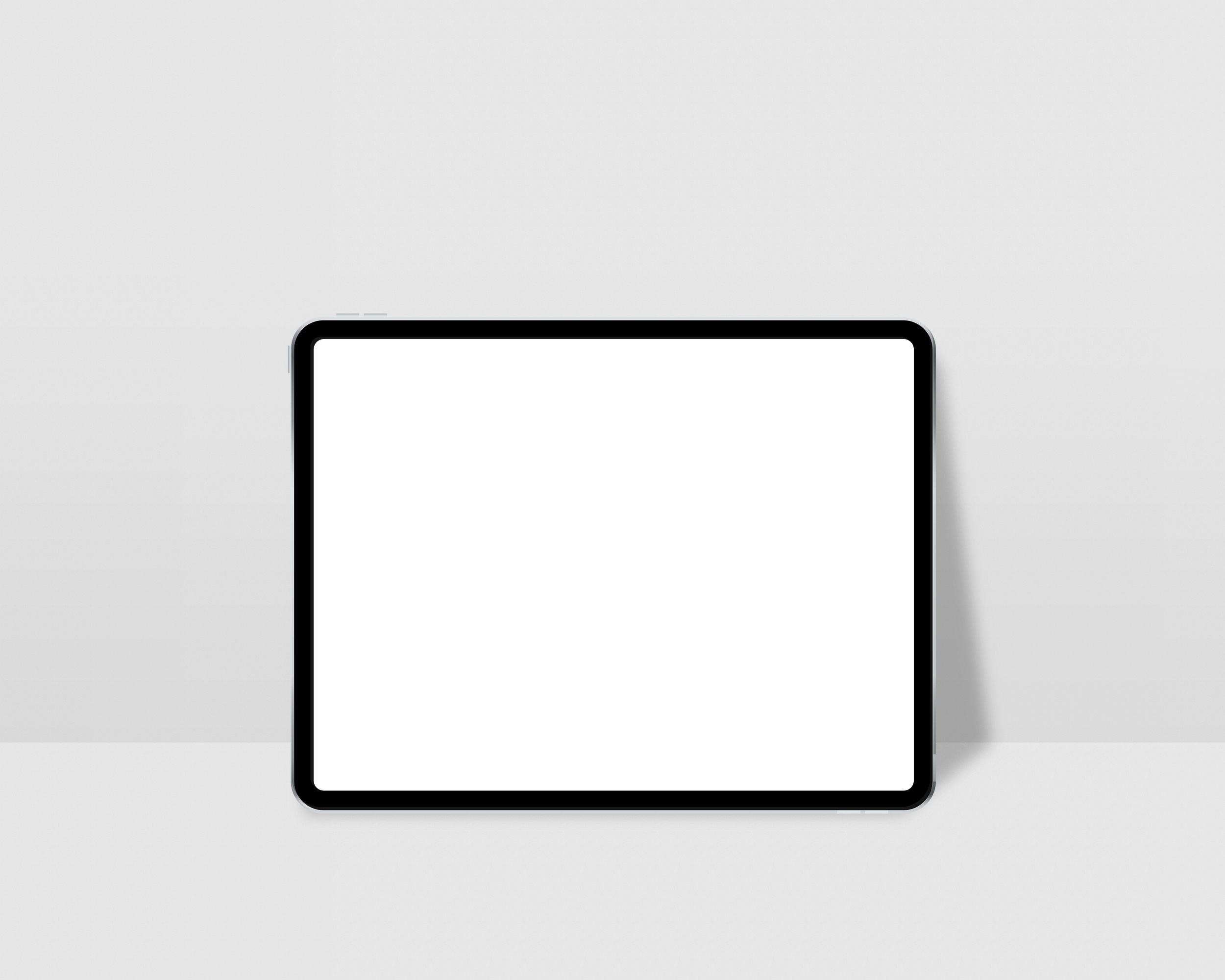 Tablet Mockup on Gray Background